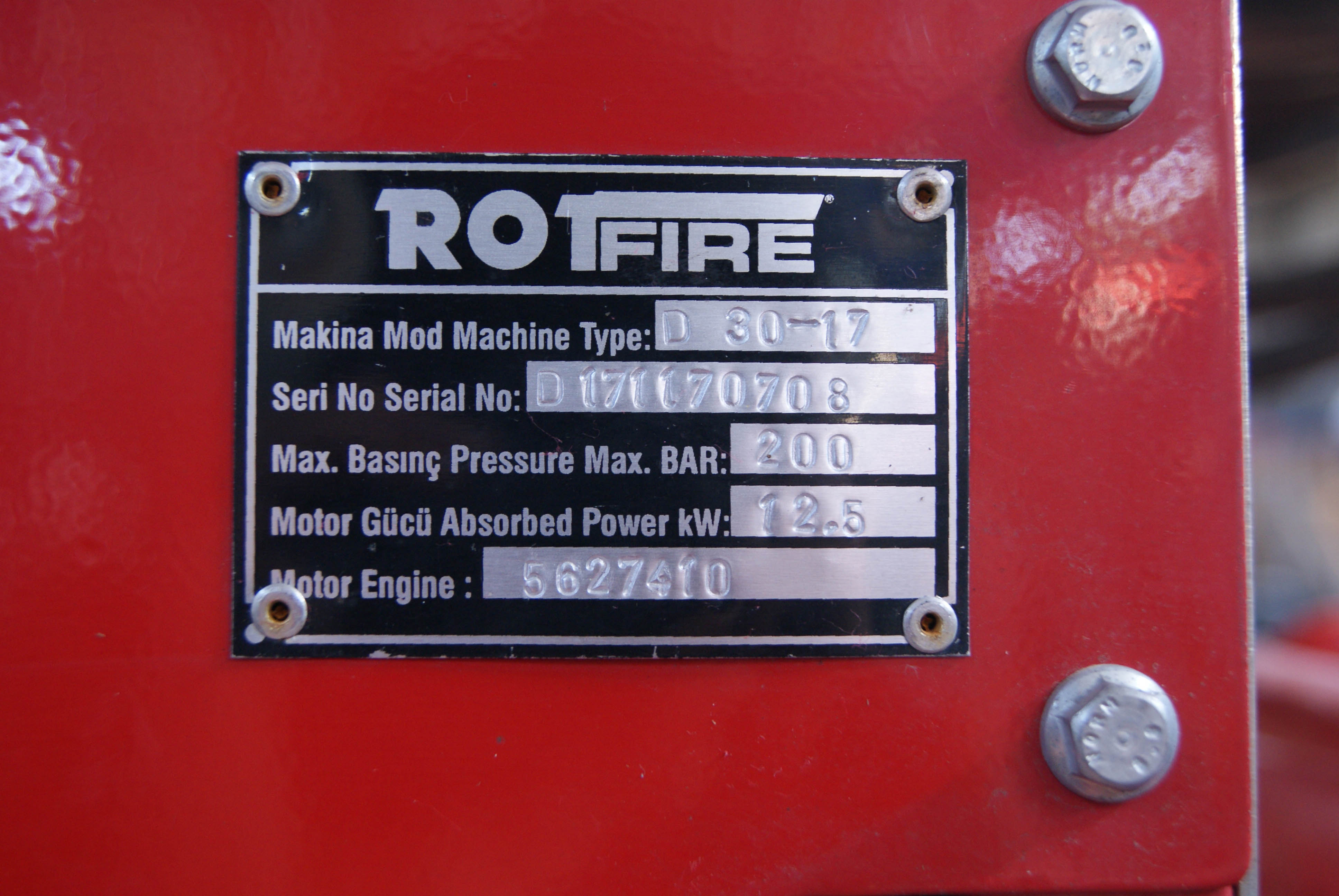 Mobiilne tulekustutus seade, Rotfire D30-17 – Foto 11, Rideen