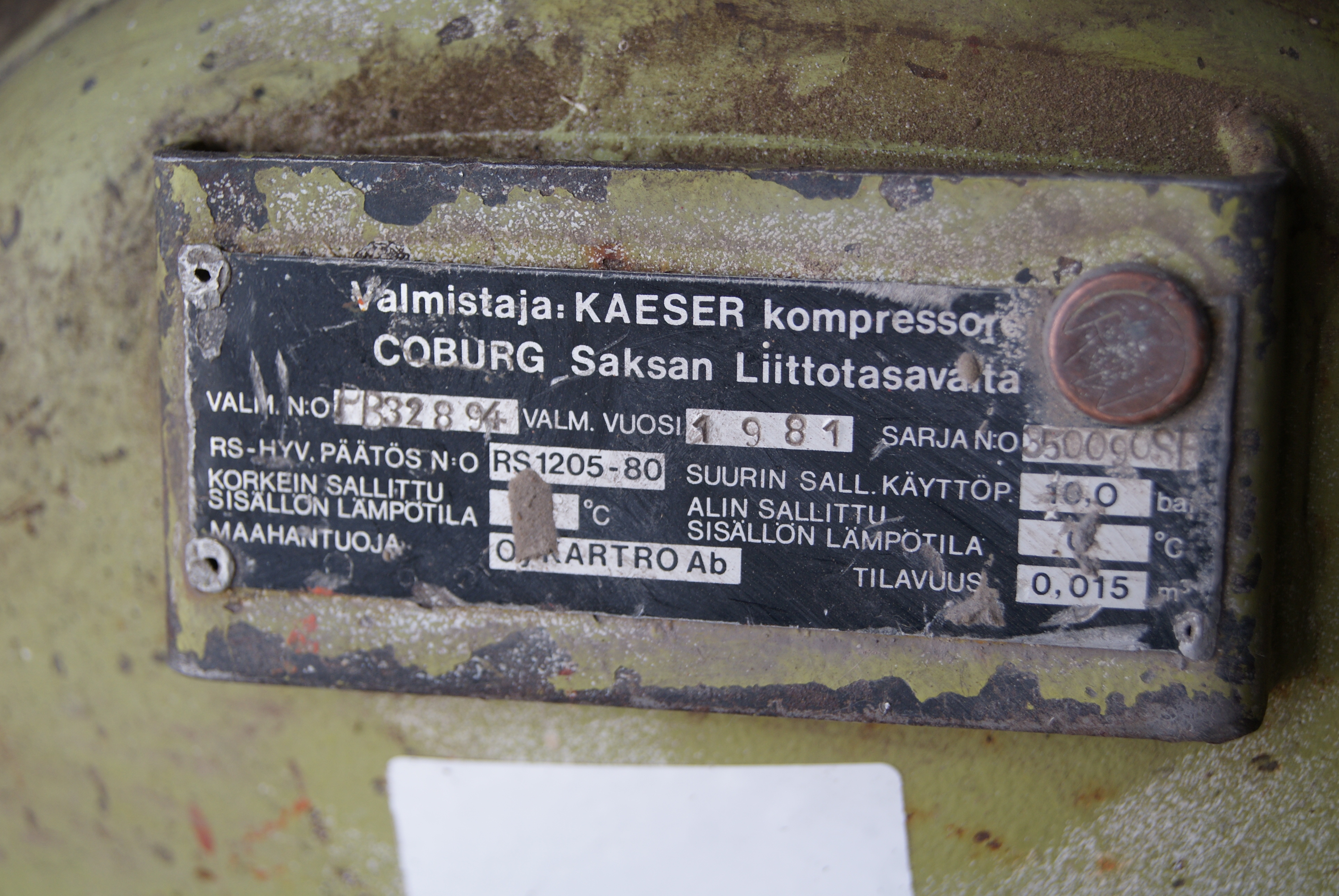 Compressor, õhukompressor Kaeser Pr32894 – foto 4, Rideen