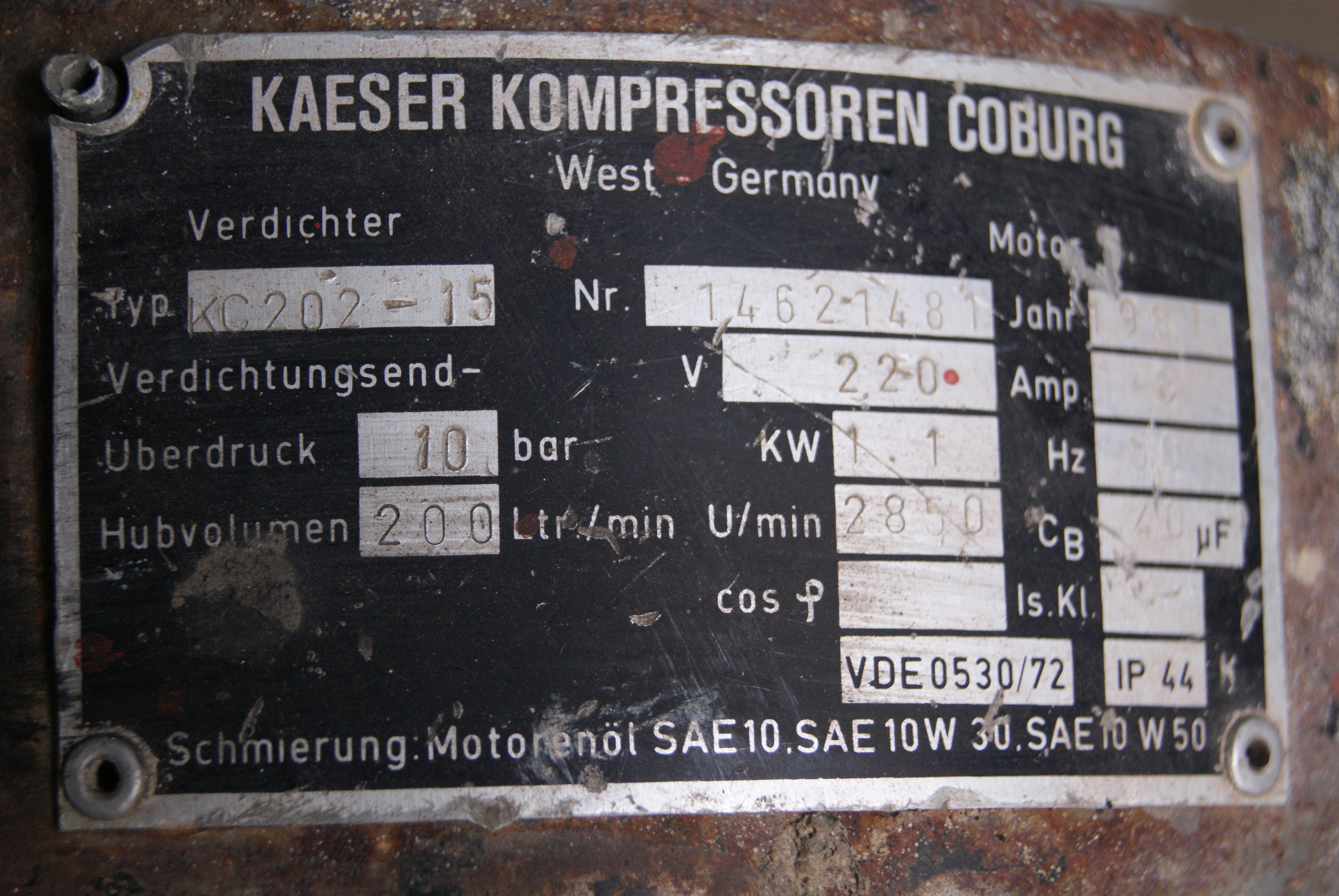 Compressor, õhukompressor Kaeser Pr32894 – foto 6, Rideen