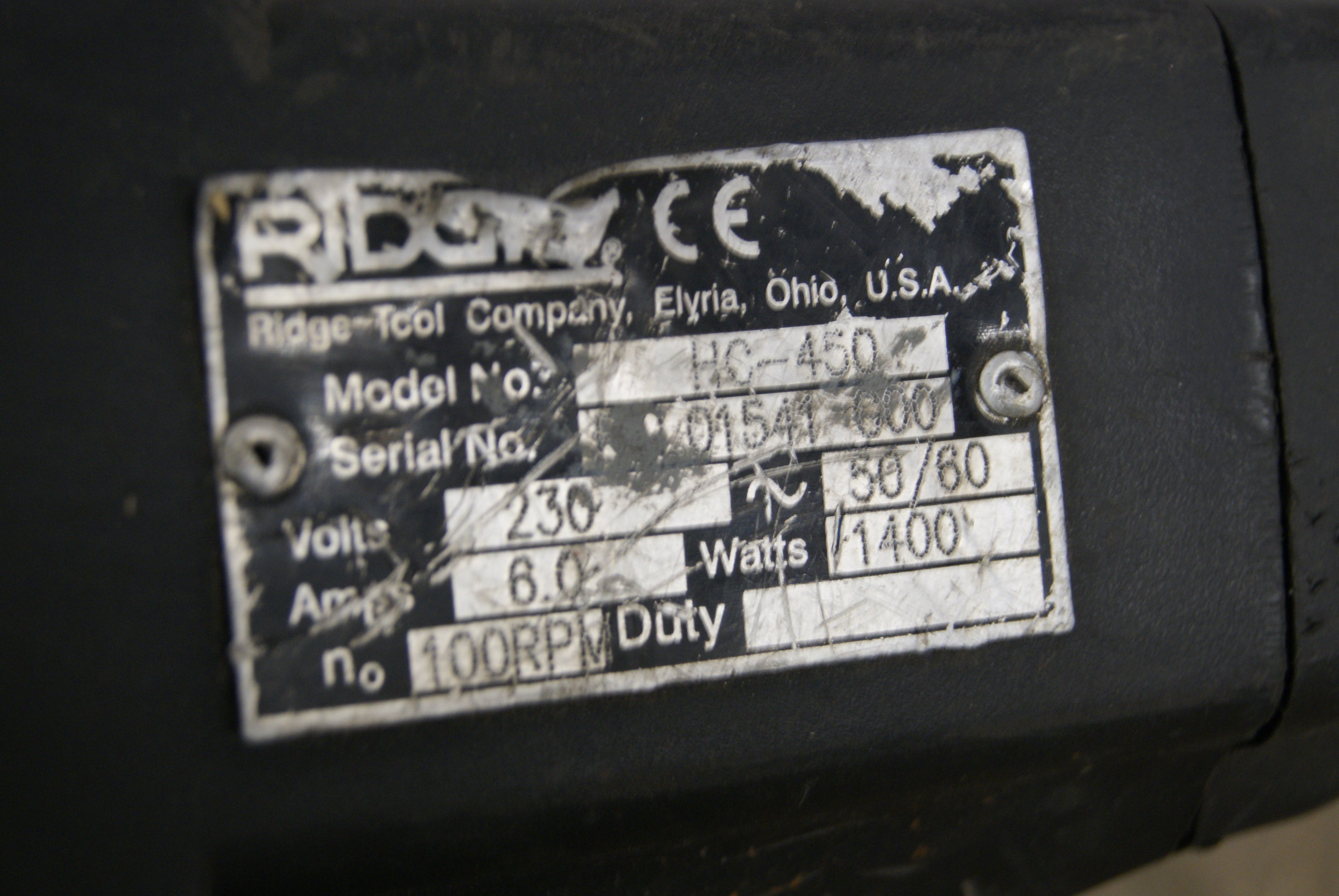 Torupuur Ridgid Hc-450 – foto 6, Rideen