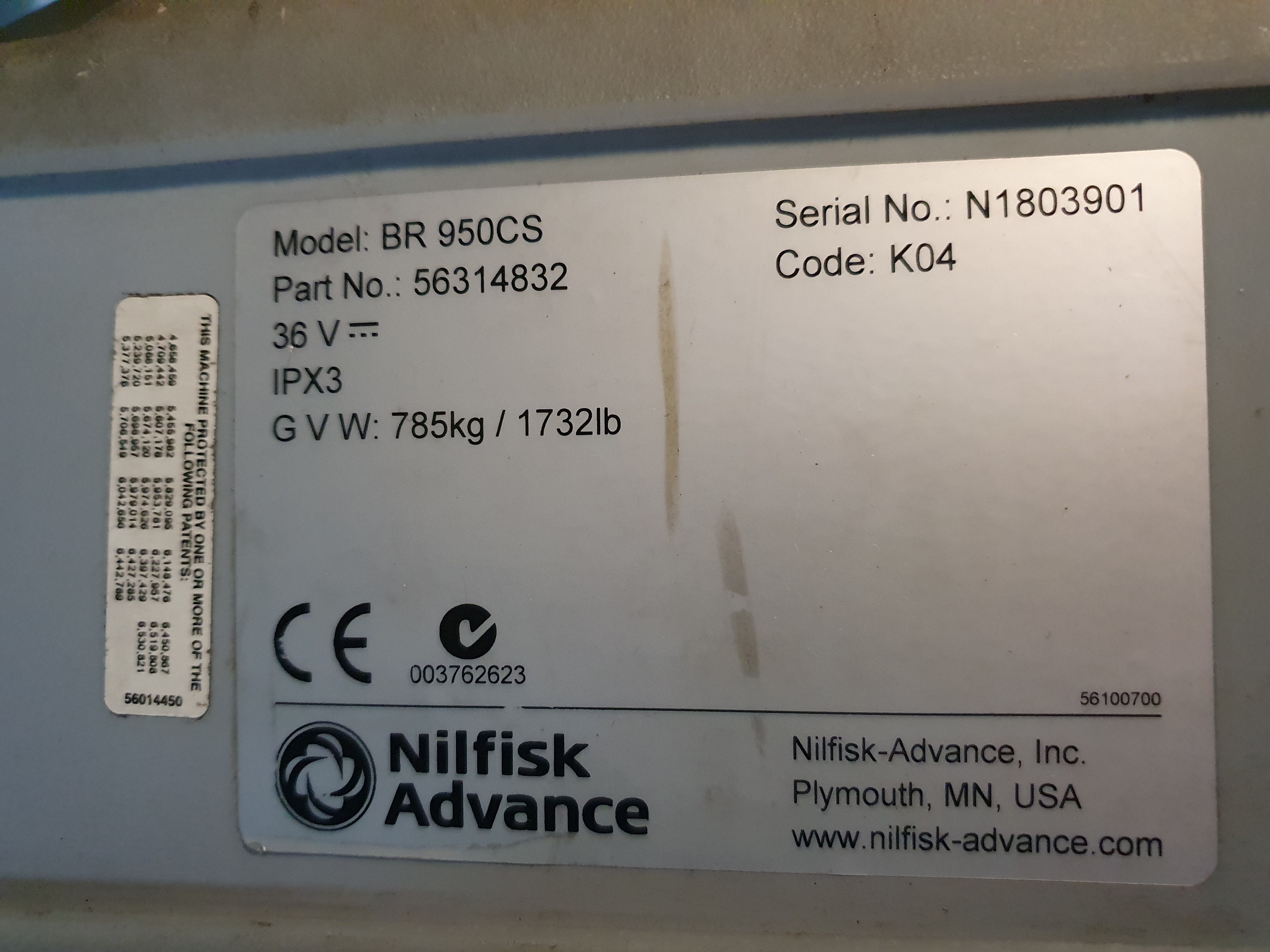 Põrandahooldusmasin Nilfisk BR 950S – foto 11, Rideen