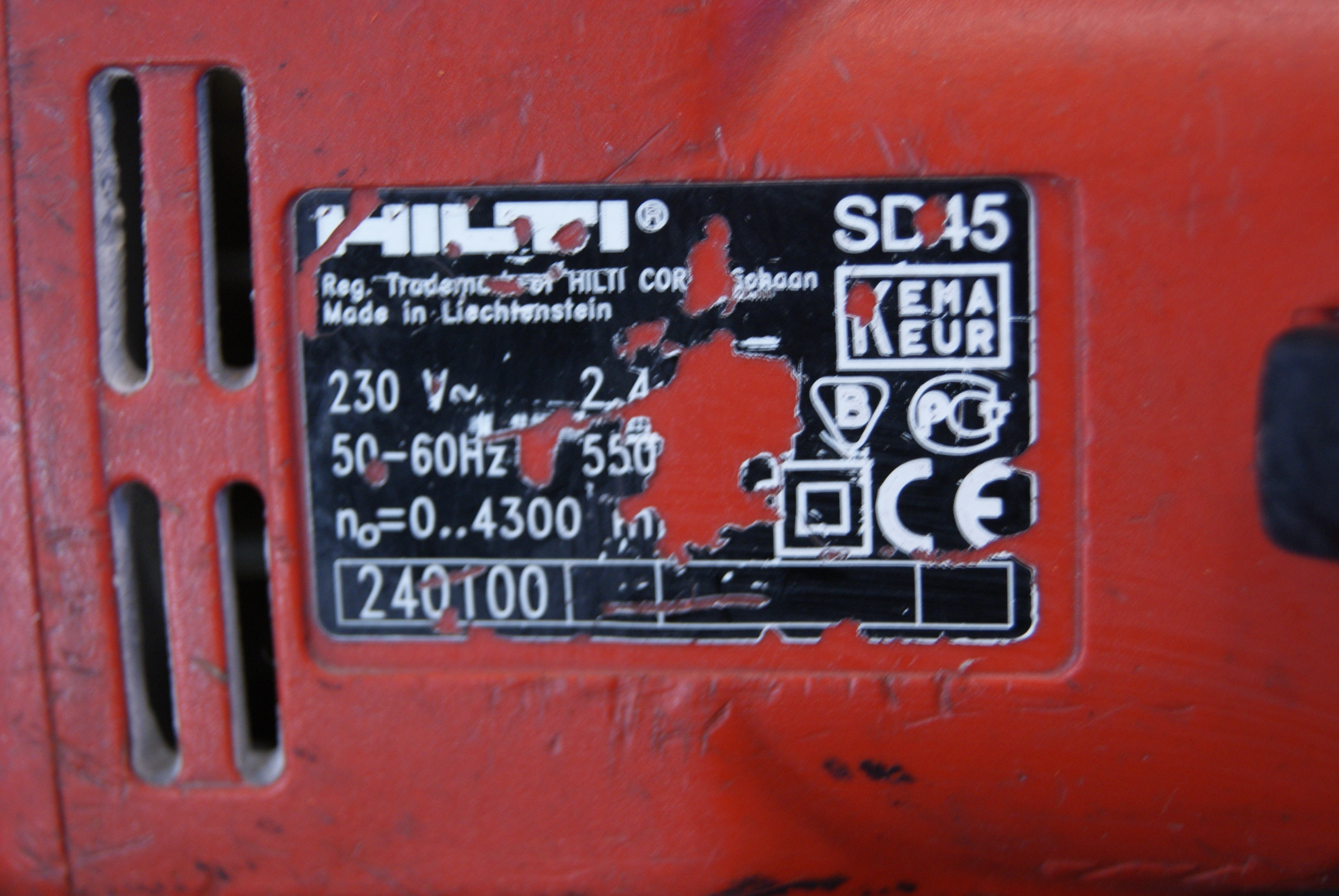 Kipsplaadi kruvikeeraja, kruviautomaat Hilti SD45 – foto 4, Rideen