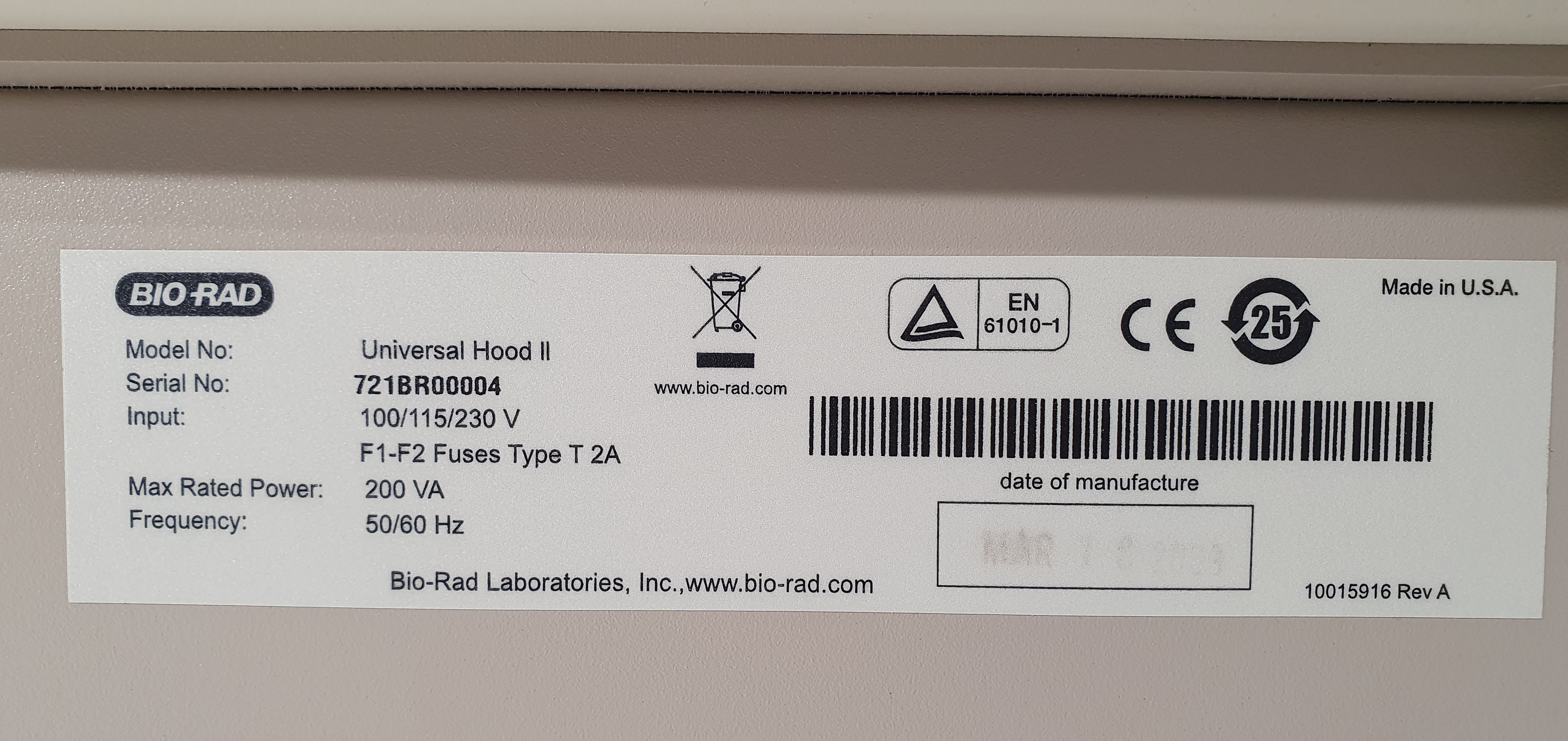 Bio-Rad, Molecular Imager ChemiDoc XRS+ – photo 20, Rideen
