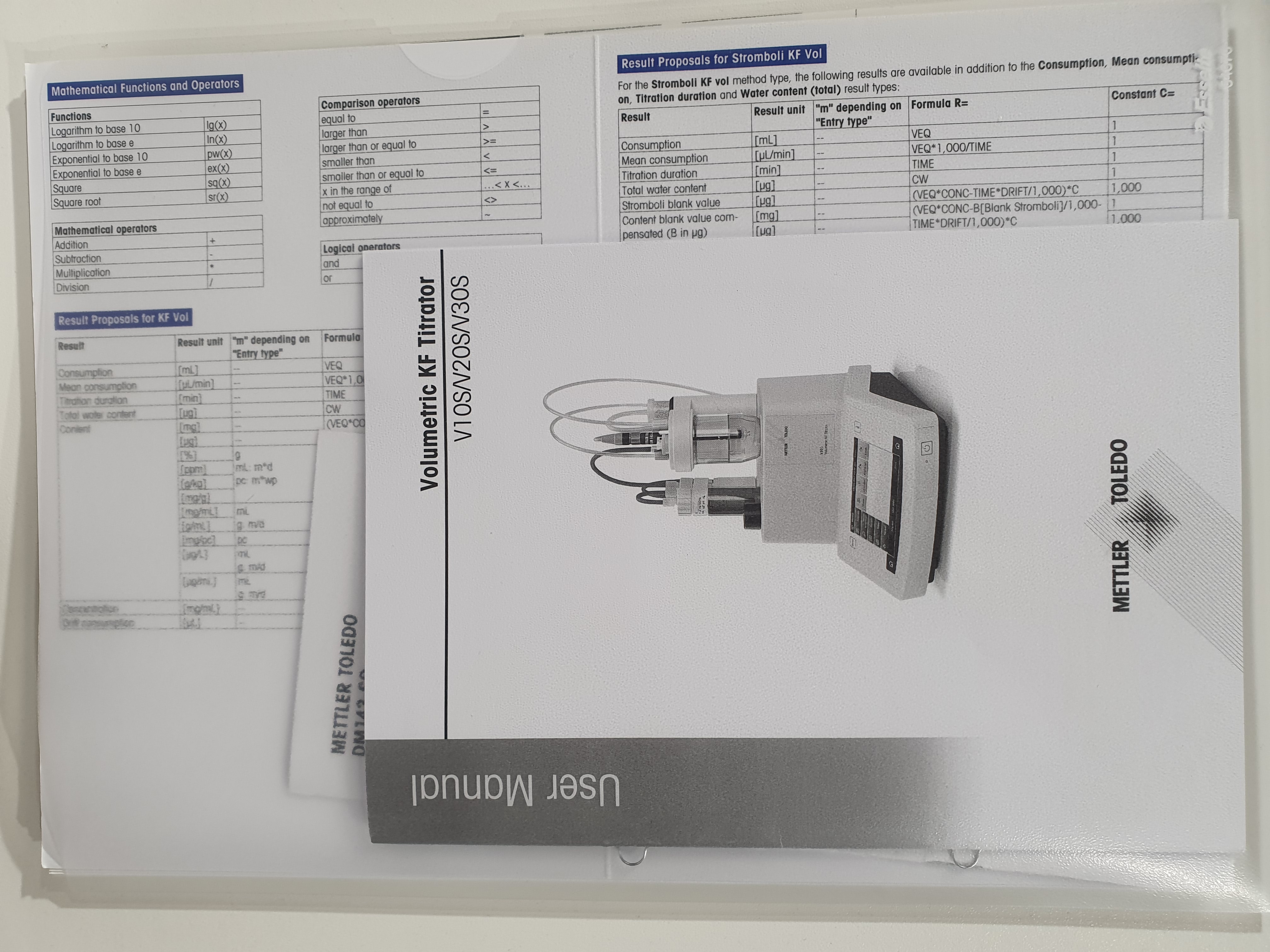 Mettler Toledo V30S, KF-Titrator – photo 18, Rideen