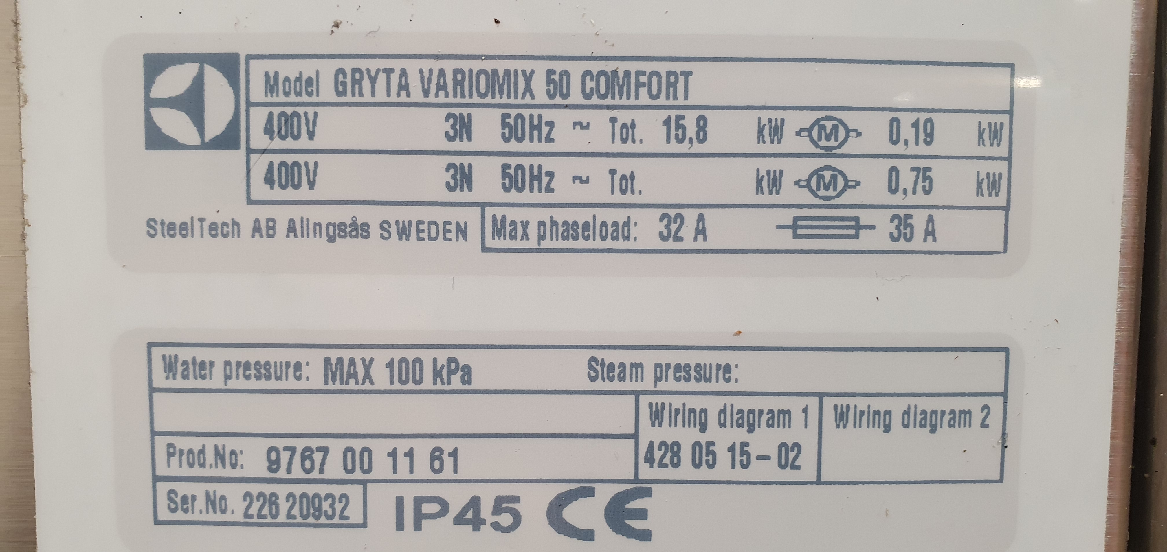 Kettle, cooking kettle, boiling kettle Electrolux Gryta Variomix 50 L – Foto 20, Rideen