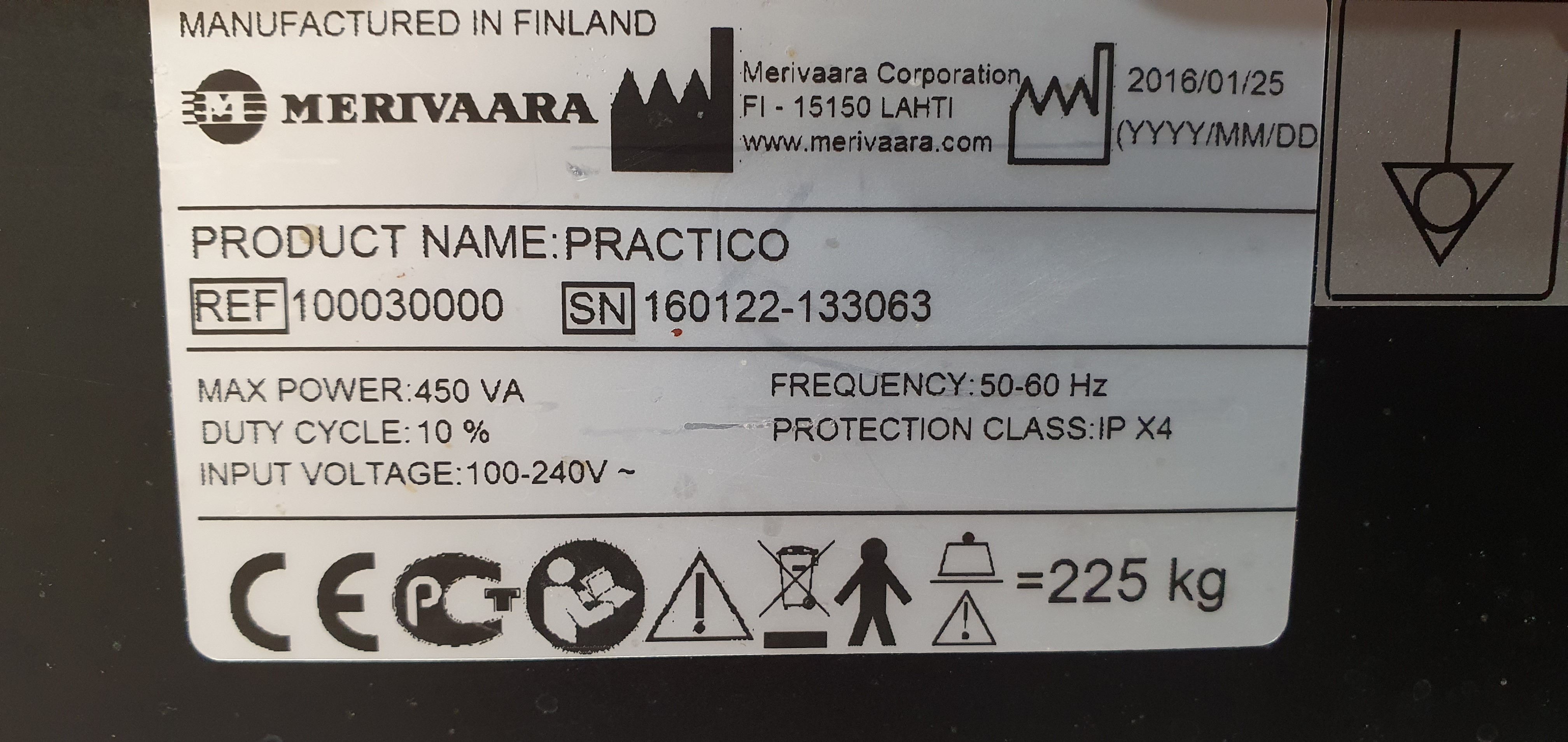 Operating table Merivaara Practico – foto 32, Rideen