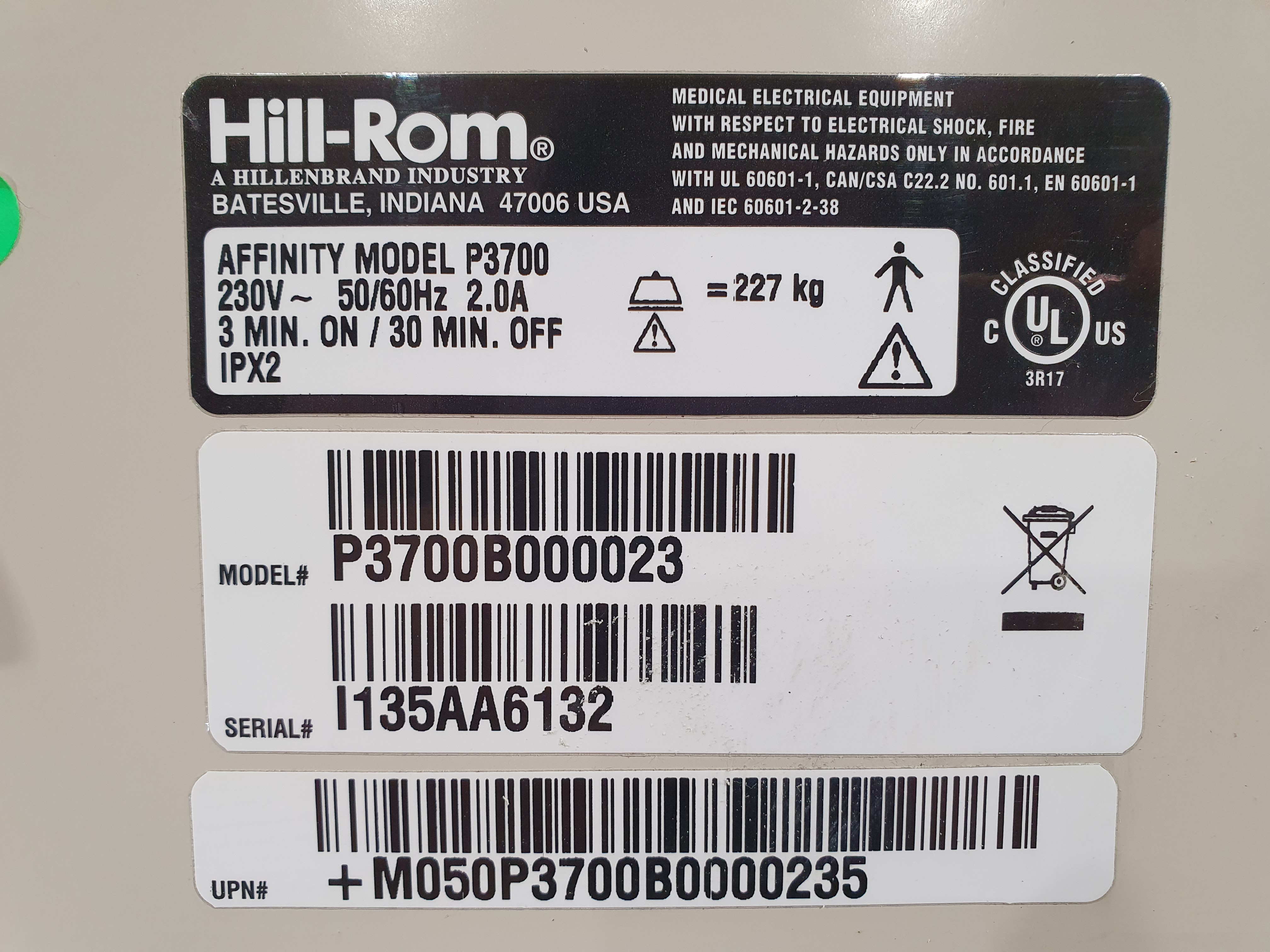 Birthing bed, gynaecological bed, Hill-Rom P3700 – photo 24, Rideen