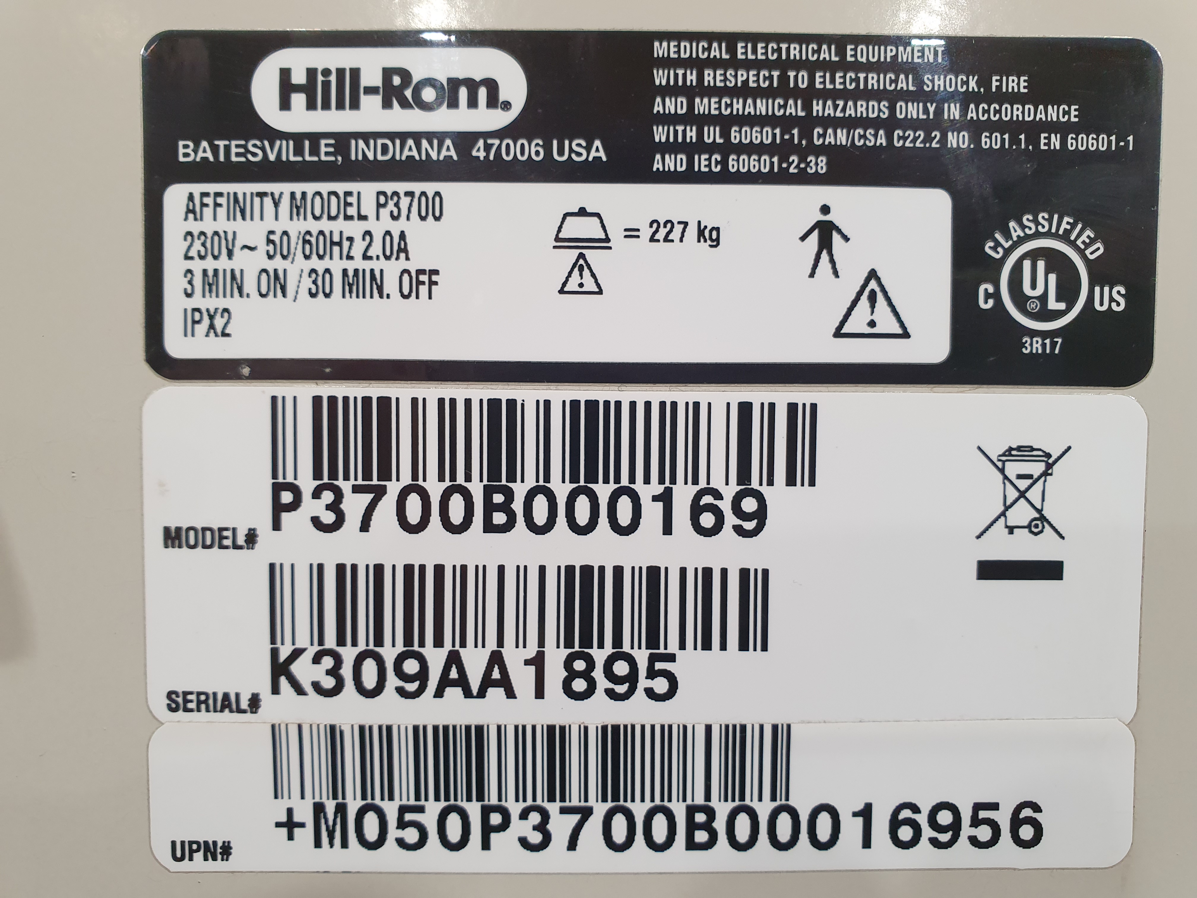 Sünnitusvoodi, günekoloogiline voodi, Hill-Rom P3700 – foto 24, Rideen