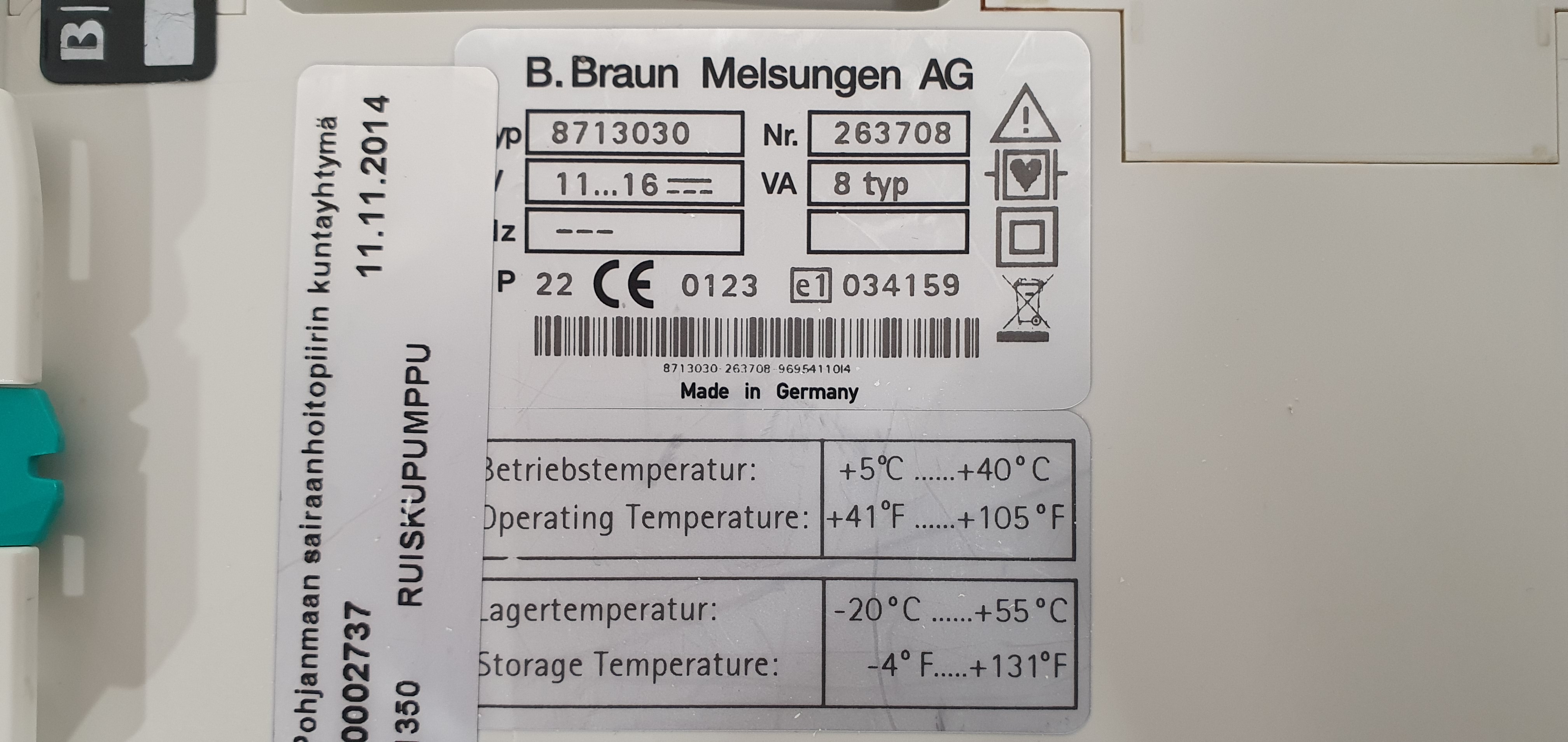 Syringe pump B Braun Perfusor Space – photo 28, Rideen