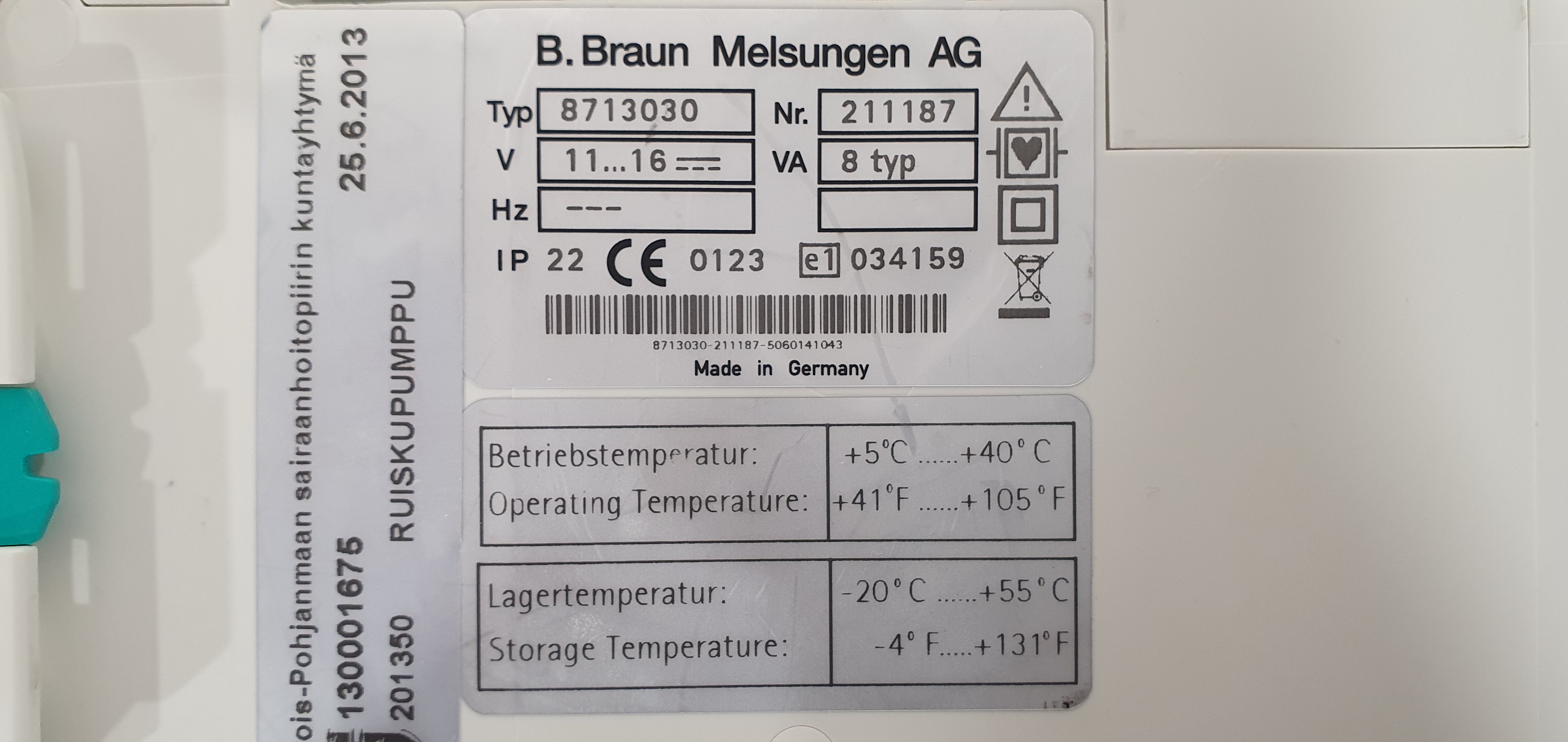 Syringe pump B Braun Perfusor Space – photo 38, Rideen