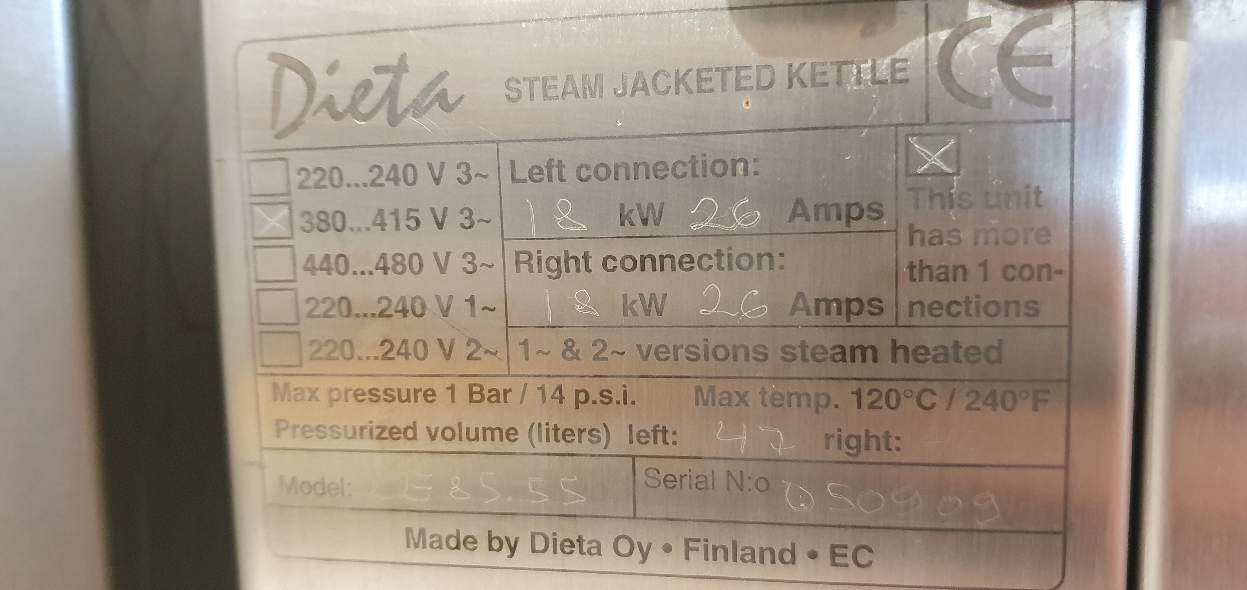 Kettle, cooking kettle, boiling kettle Dieta 80+50L – photo 22, Rideen
